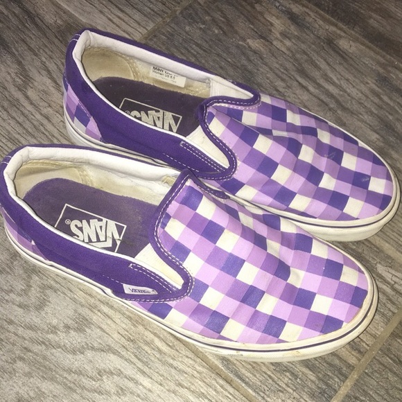checkered vans poshmark